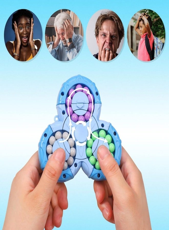 SIMESTICH Magical Bean Puzzle Toy | Speed Spin Triangle | Stress Reliever Toy | Anxiety Relief Rotating Puzzle | Magical Bean Cube for Focus & Relaxation - Image 4